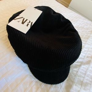 ZARA Women’s Newsboy Black Cap / Hat